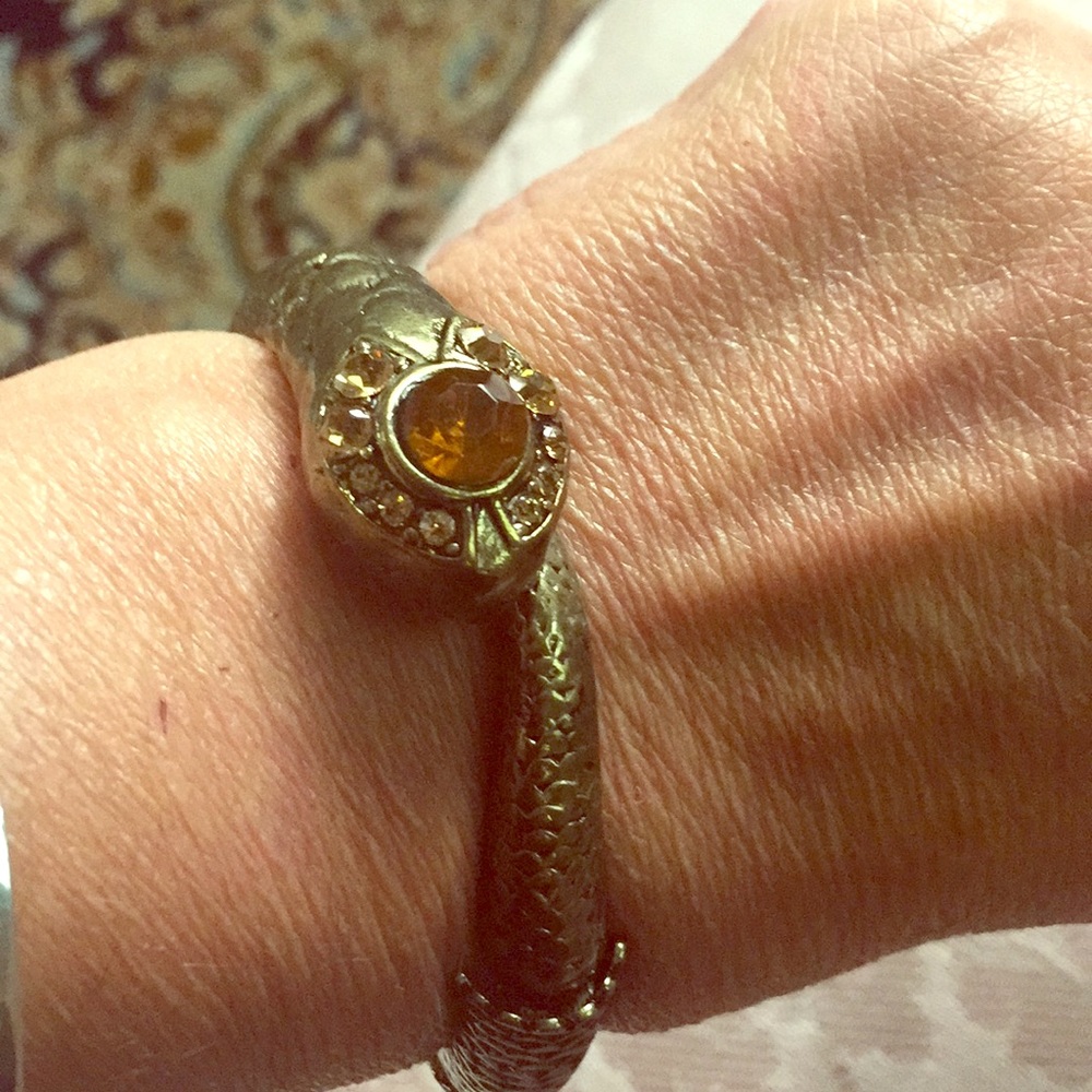 Antique gold color snake bracelet